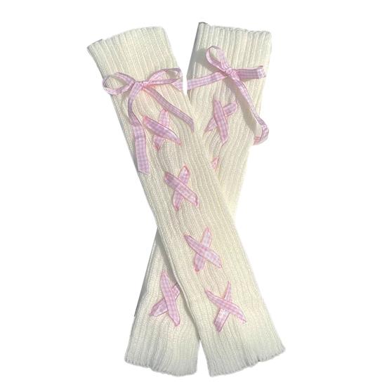 1 пара привлекательных вязаных носков с хорошими эластичными гетрами