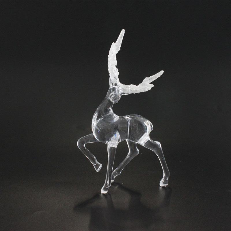 Блестящие украшения для торта в виде оленей и лосей в лесу