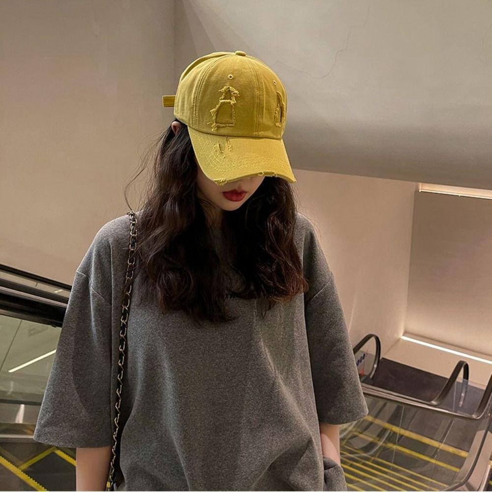 Бейсболка из хлопка Защита от солнца Кепки для защиты от солнца Модная хип-хоп шляпа для женщин