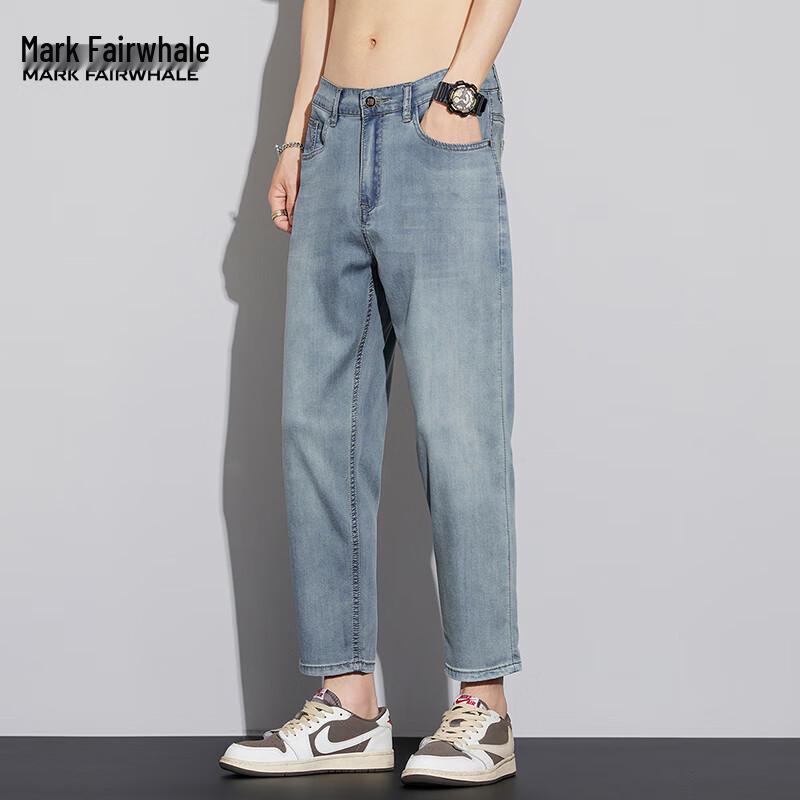 Мужские джинсы прямого кроя из смесового лиоцелла Mark Fairwhale