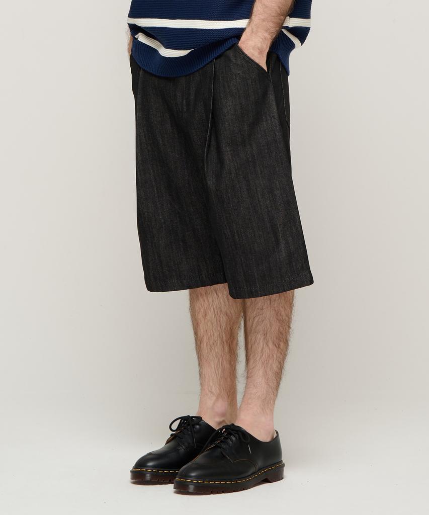 Джинсовые шорты CARGOBROS Raw Denim (черный)