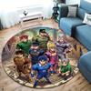 Ковер круглый ковер JoJo's Bizarre Adventure для гостиной, спальни, дивана, игровой комнаты, нескользящий коврик для пола