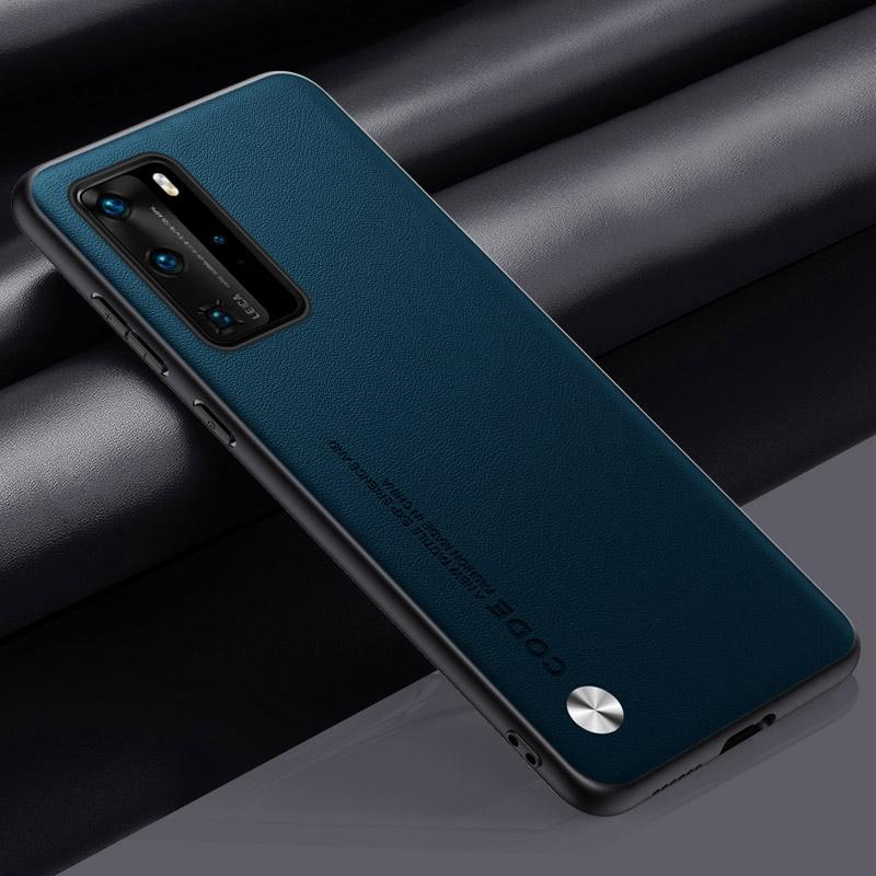 Роскошный чехол из искусственной кожи для Huawei P40 Pro Plus, задняя крышка, матовый силиконовый чехол для телефона с полной защитой для Huawei P40 Lite 5G 4G