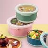 Microwavable for Students Office Workers Round Shape for Kids Lunch Box Food Containers Bento Box