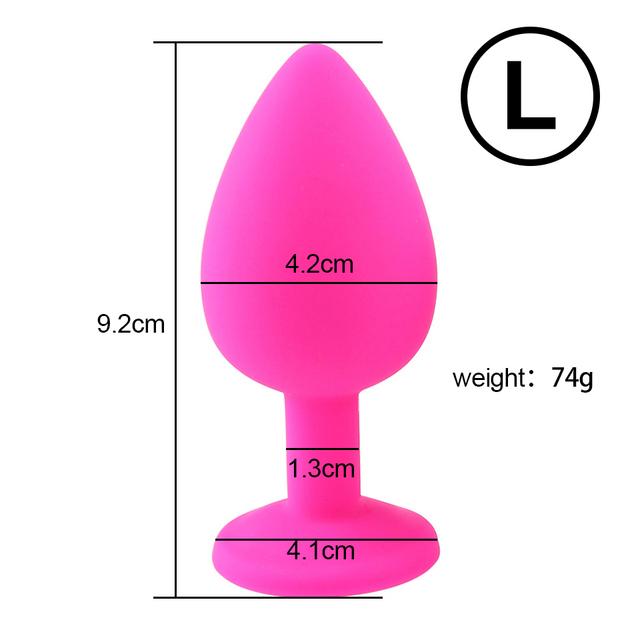 3 Sizes Anal Plug Sex Toys Female Vibrator Adult Silicone Sex Prostate Back Yard Toy Anal Butt Plug Women Man Couple Gay Unisex