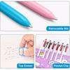 8-Pack Multicolor Ballpoint Pens with Stylus Tip - 4 Colors in One (Red, Blue, Black, Green) 1.0mm Smooth Writing for Planners