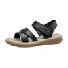 Soft Leather Mother Sandals Women's Middle-aged Non-slip Beef Tendon Soft-soled Women's Sandals Summer New Versatile Outer Flat Shoes