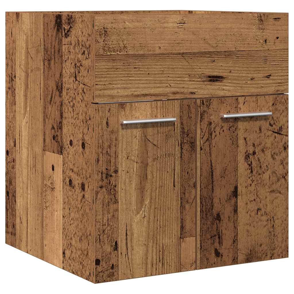 Washbasin Cabinet in Vintage Wood Look 41 x 38.5 x 46 cm Particleboard