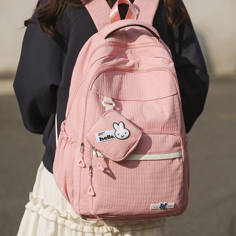 Multi-layered Schoolbag for Girls, Large-capacity College Casual and Fashionable Backpack for Young Girls