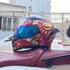 Мотошлем с полным лицом и задним спойлером из АБС-пластика, совместимый с Bluetooth, для мужчин, для езды в любое время года