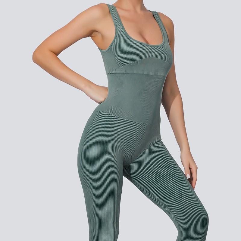 High-Waisted Seamless Yoga Pants Women Soft Washed Texture Butt-Lifting Fit Ultra-Stretch Athletic Leggings
