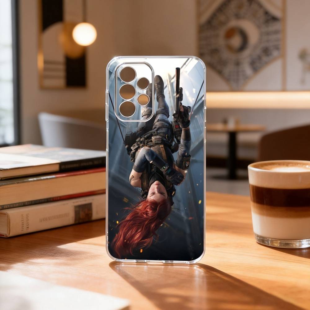 GAME D-delta force Phone Case Transparent Silicone Soft For Samsung S25,S24,S21,S22,S23,S30,Ultra,S20,Plus,Fe