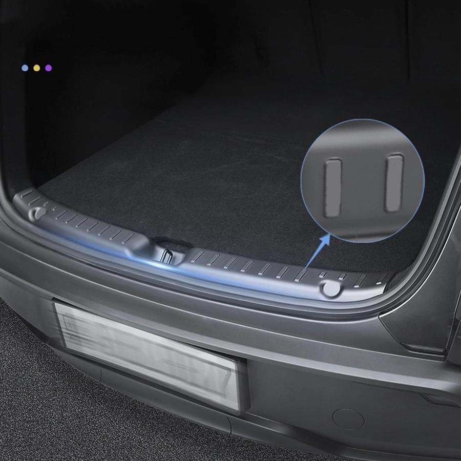 Для Tesla Model 3 Highland 2025 Model Y 2025-2025 Juniper 2026 TPE Противоцарапающая Накладка на Порог Багажника Защита Угловых Элементов Боковины
