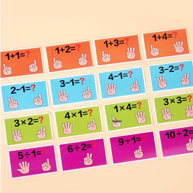 Children's Wooden Math Board: Addition & Subtraction Teaching Aid for Early Learning and Logical Thinking.