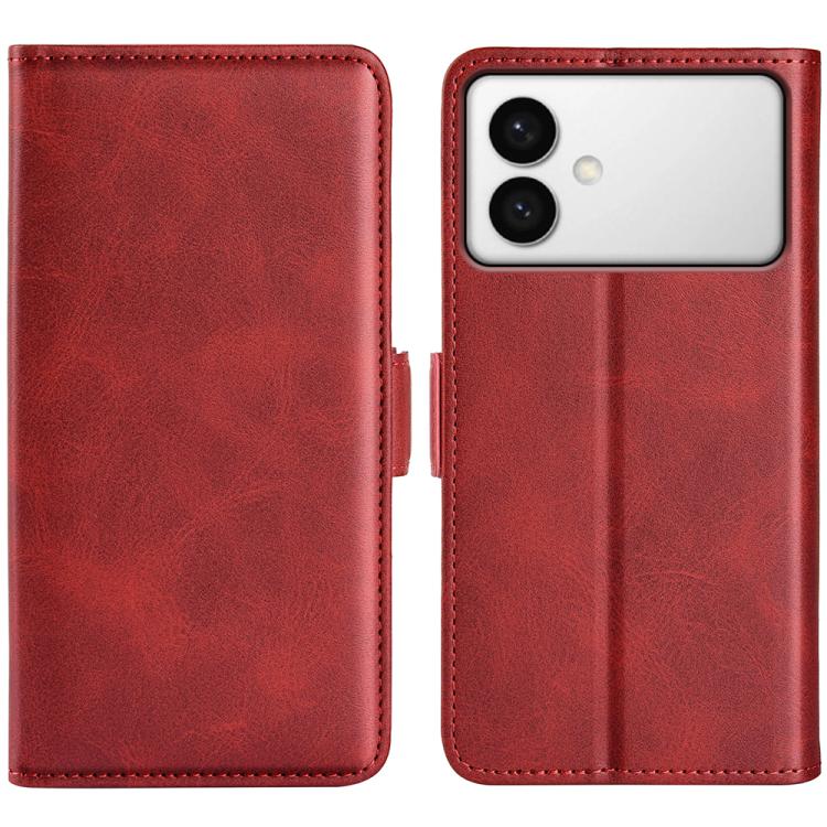 Dual-side Magnetic Buckle Horizontal Flip Leather Phone Case