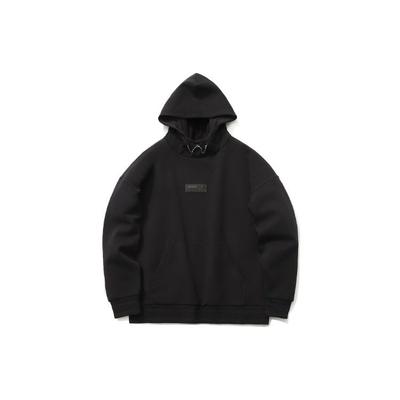 Li Ning Wade Series Casual Loose Pullover Hoodie Men Hoodies Black AWDR111-2