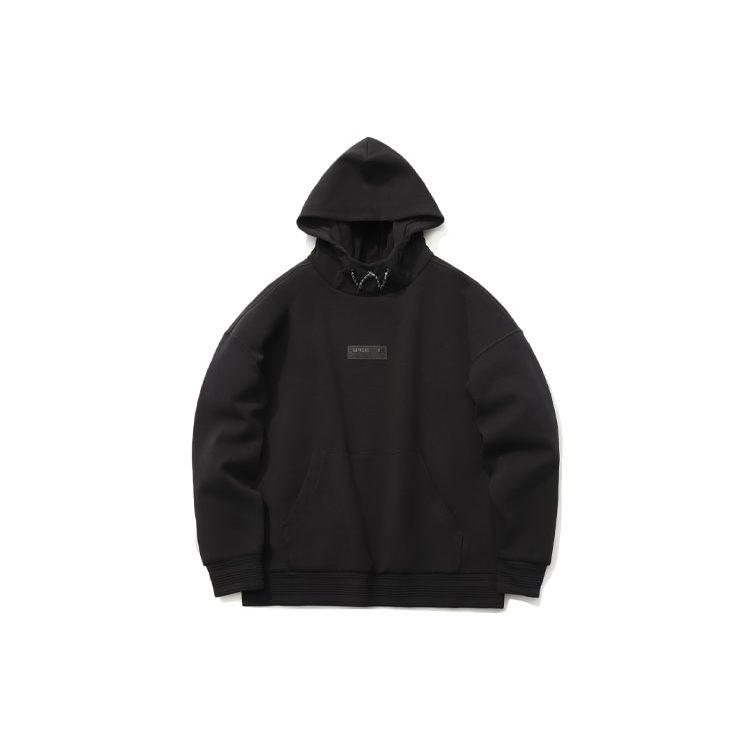 Li Ning Wade Series Casual Loose Pullover Hoodie Men Hoodies Black AWDR111-2