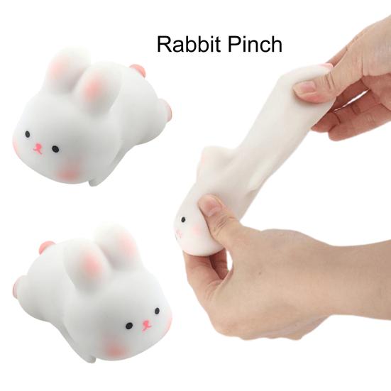 Anxiety Release Flexible Popular Funny Adorable Animal Bunny Decompression Squishes Toy Rabbit Fidget