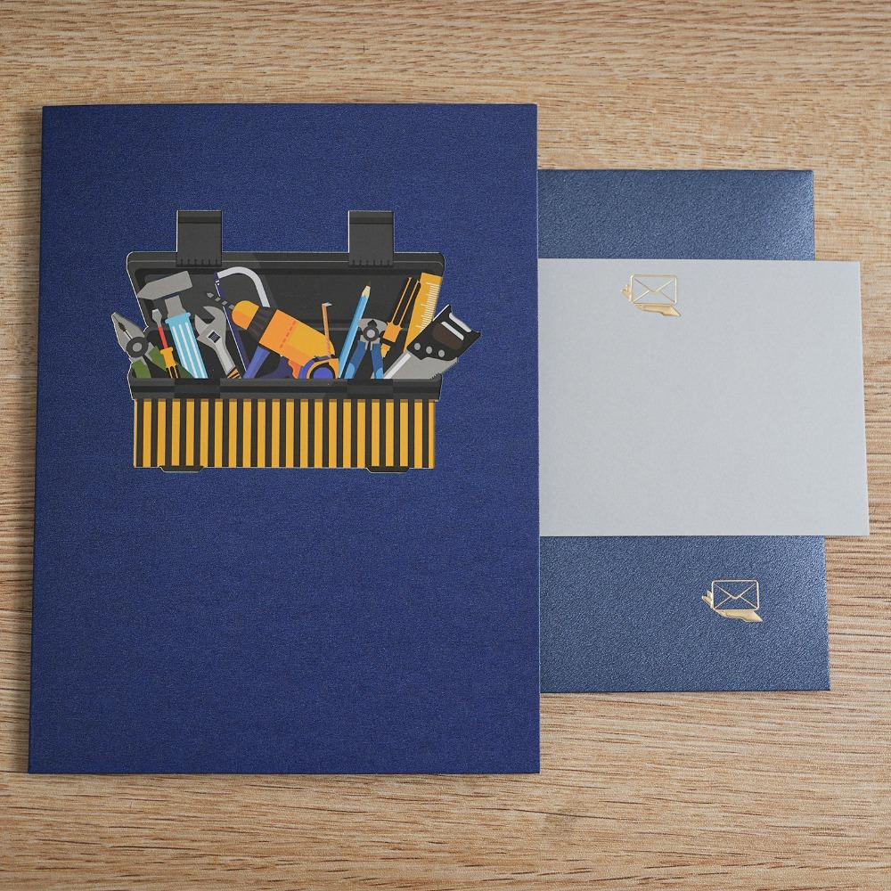 New Pop-Up For Dad Handmade Gift Greeting Card 3D Stereo Happy Fathers Day Card