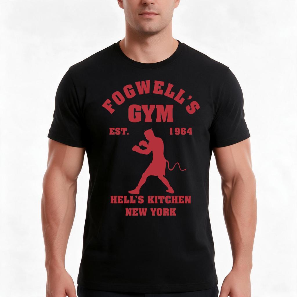Fogwellx27s Gym Box The Devil Tshirt Summer Casual Cotton Tee Oversized Streetwear Tops Vintage Graphic Print 100 Cotton