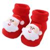 Terry Socks for Infants 0-12 Months Christmas Pattern Warm Cotton Socks Warm & Protective Socks for Indoor & Outdoor Use