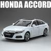 1:24 Модель автомобиля Honda Accord E300 Игрушка Инерционная Свет Музыка Открывающиеся двери Миниатюрные модели транспортных средств для детей Рождественские подарки