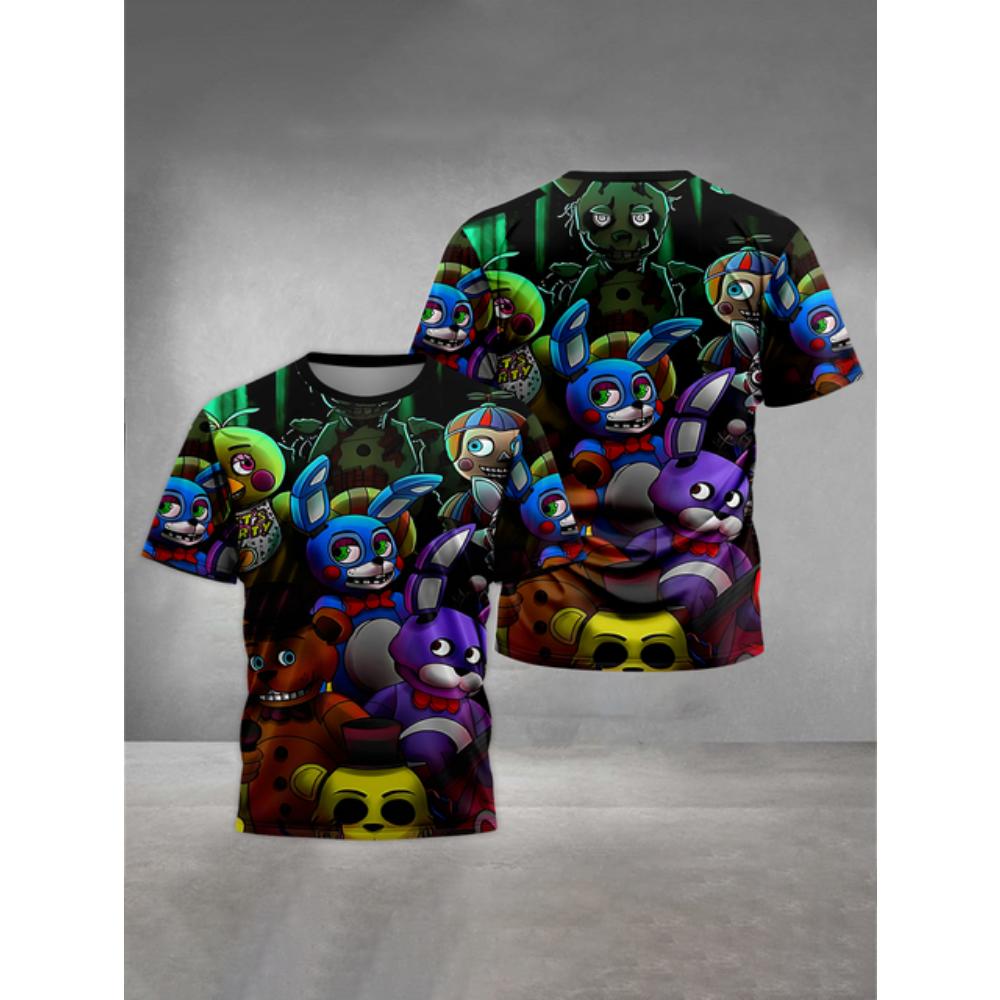 Five Nights Freddys 3D Print Детская одежда от 5 до 14 лет Мужская верхняя одежда для детей Мальчик Девочки Детская футболка Топы Рубашки