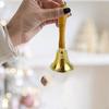 Brass Hand Bell Decoration Wood Handle Lunch Teacher Decorative Service for