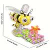 Bee And Flower Adult Building Block Set, Animal, Plant, Office, And Living Room Decorative Ornaments, Christmas, Halloween, Thanksgiving, Valentine'S