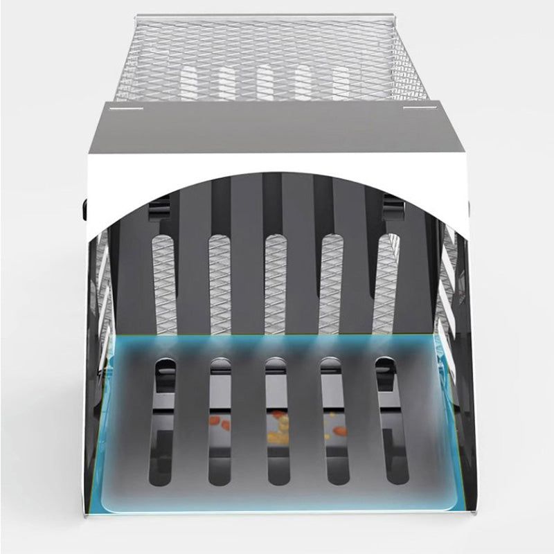 Однодверная непрерывная крысоловка для помещений и улицы, ловушка для мышей, мышеловка, металлическая многоразовая клетка для мыши и крысы