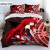 Sexy Girl High School DxD Anime Comforter Bedding Set,Duvet Cover Bed Set Quilt Cover Pillowcase,king Queen Size Bedding Set Boy