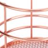 2Pcs Rose Gold Desktop Storage Basket Hollow Design Storage Container  Chopsticks Container