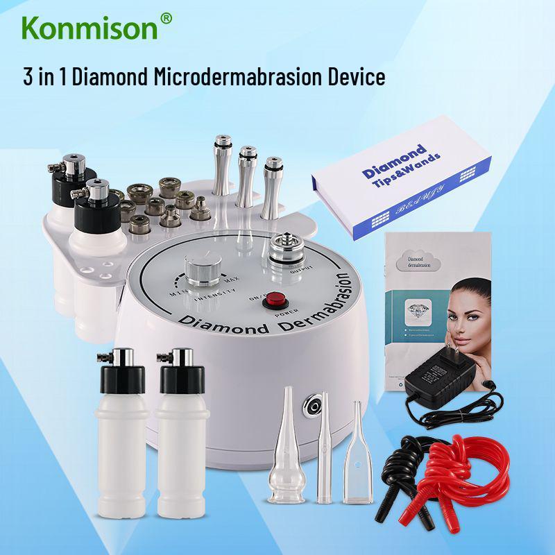 Three-in-One Diamond Microdermabrasion Machine for Pore Cleaning and Skincare