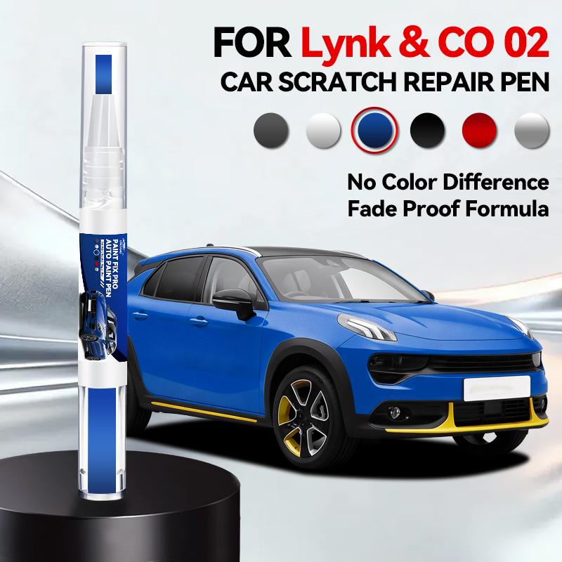 For Geely Lynk & CO 02 Car Paint Repair Pen Touch Up Scratch Remover DIY Auto Accessories White Black Grey purple Blue Orange