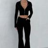 Womens 2-Piece Casual Set Slim Fit Hooded Top Pants Daily Wear