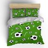 Football attacking theme pattern Bedding Set for Kids Luxury Gift 3pcs Digital Print Comforter Set Soft Comfortable Breathable