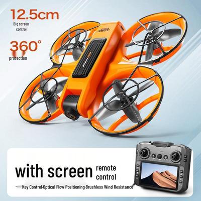 S156 Бесколлекторный дрон с FPV экраном и оптическим потоком, HD 4-осевое дистанционное управление