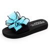 Обувь Holfredterse для женщин, сандалии 2022, женские летние тапочки, плоские домашние туфли на танкетке, большие размеры 40 41 42, бант 7109W