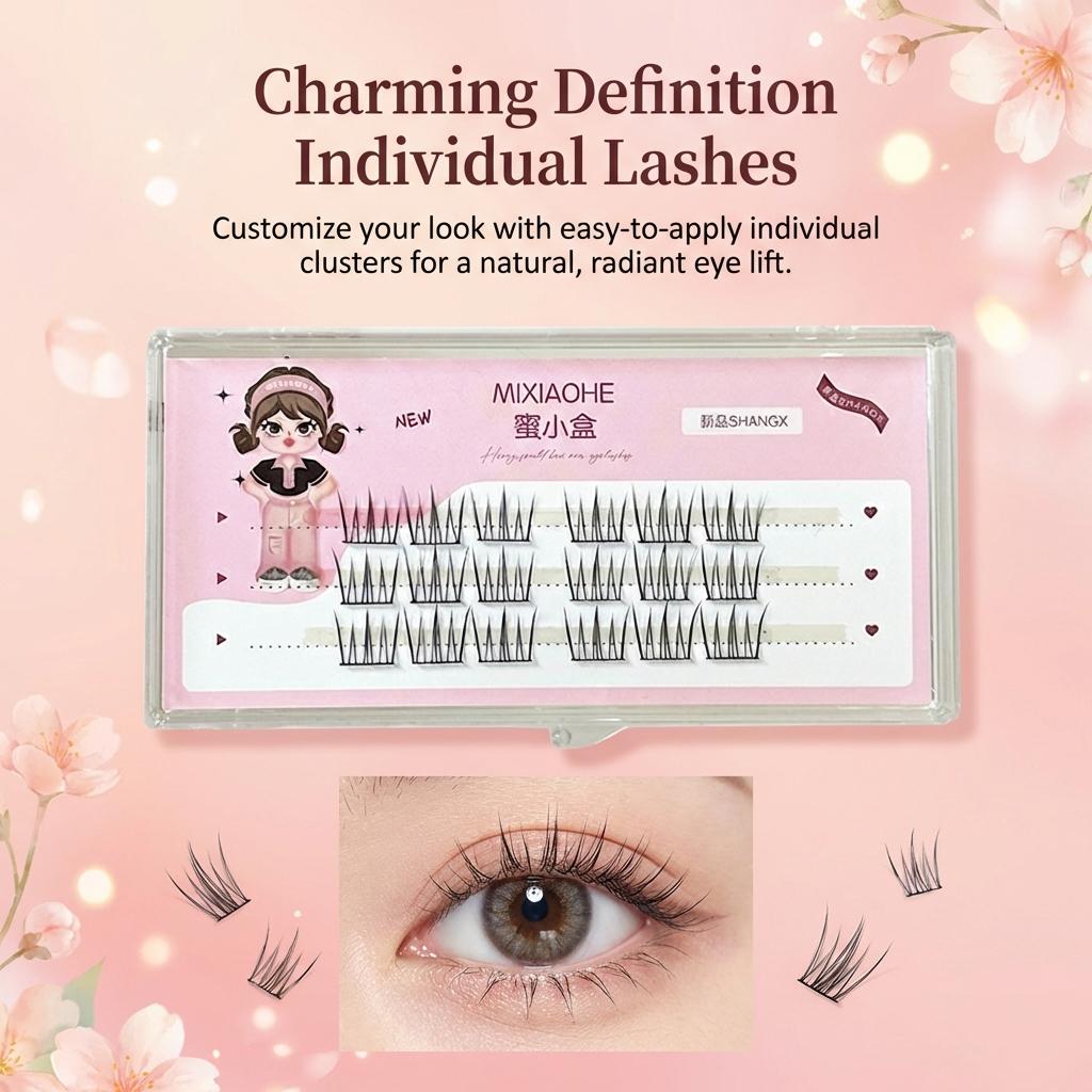 False Eyelashes Wispy Fluffy Faux-Mink Strip Lashes with Natural Look Reusable Long Lashes Makeup for Women Girls Soft Comfortable Daily Wear