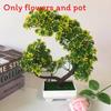 Flowers Simulated Chrysanthemum Green Plants Bonsai Decoration Desktop