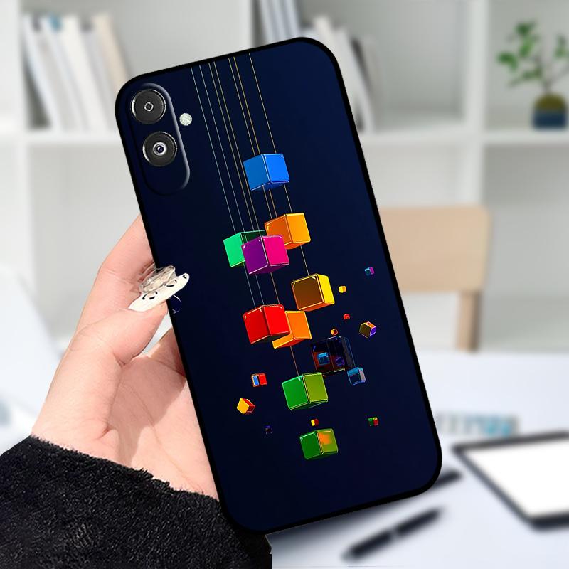 Для Samsung F14 M14 5G Мягкий чехол Модный принт Черный Силиконовый TPU Чехол для телефона Для Samsung Galaxy A14 4G 5G Ударопрочные чехлы