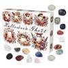 Advent Calendar Crystal Halloween Countdown Adult Kids Advent Gemstone Calendar Rocks Collection Toys Kit Countdown Natural Gems