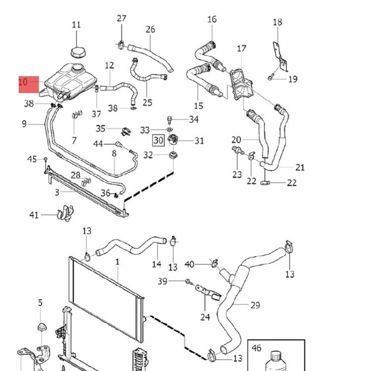 Автомобильные расширительные бачки охлаждающей жидкости радиатора 30776151 956610 3M5H8K218DG Расширительные бачки охлаждающей жидкости двигателя Автомобильные расширительные бачки