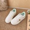 Cute Round Head Student Thick Baseplate Shoes Autumn New Sweet Little White Shoes Student Versatile Running Shoes