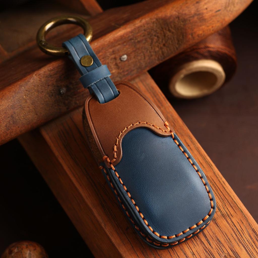 Изготовленный на заказ для нового чехла для ключа Mercedes-Benz E260L300, всесторонний чехол GLE, пряжка CLS, высококачественная кожаная сумка для ключей