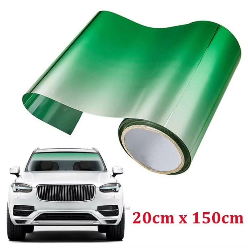 20x150cm Car Window Sun Visor Strip Gradient Colorful Front Windshield Protect Shade Sedan