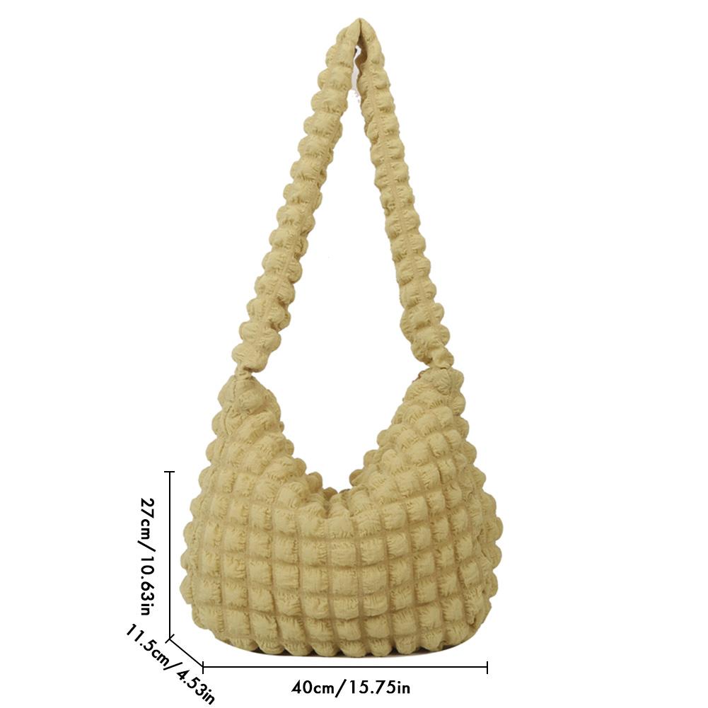 Женская сумка-тоут Cloud Diamond Fold, летняя большая вместительная модная женская сумка подмышками, сумка через плечо для девочек, сумка через плечо с пузырьками Bolsa