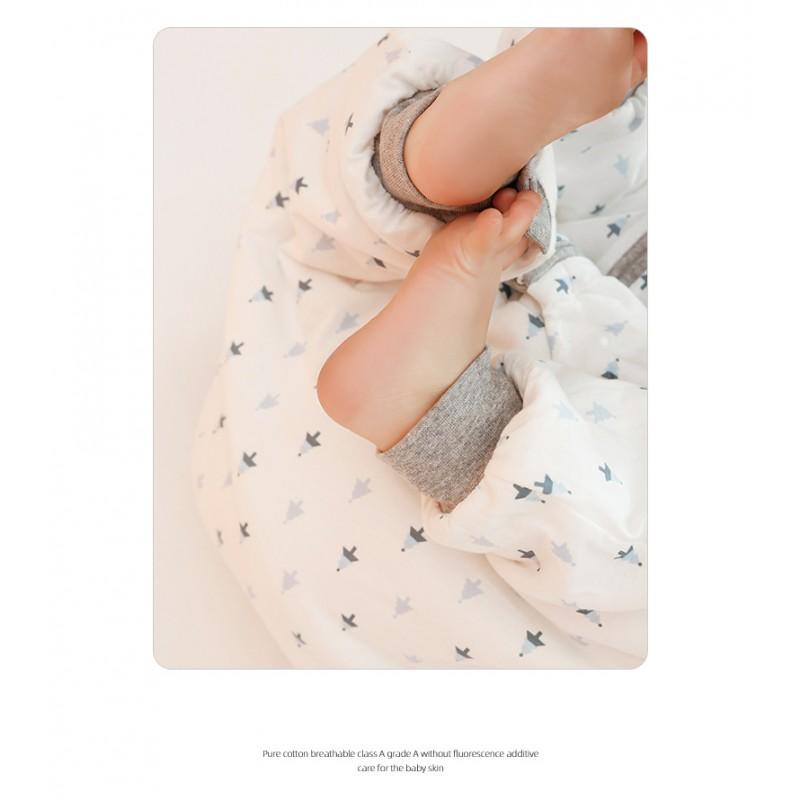 Cotton Sleeping Bag Toddlers 1-3 Years With Zipper Legged Design Warm Winter Sleepwear