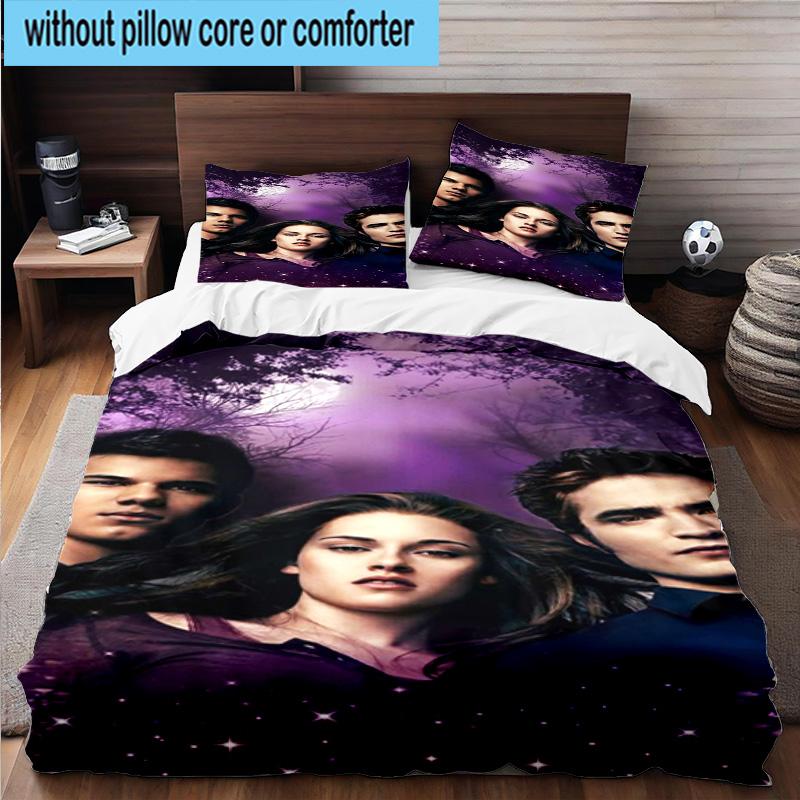 3PCS vampire Saga Romance 3pcs Bedding,Including 3PCS Duvet Cover And 2pcs Pillowcases Perfect for Christmas,Ideal for Bedroom, Dormitory