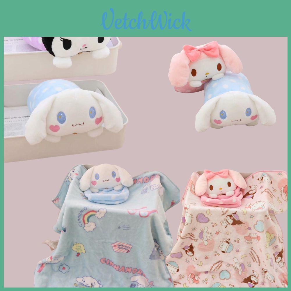 Мультяшный плед из кораллового флиса My Melody для путешествий с мягким плюшем для детей и студентов